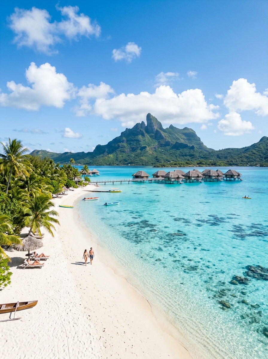 Tropical paradise travel destination